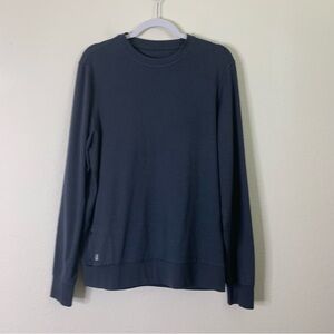 Vuori Mens blue Ponto performance crew sweatshirt L